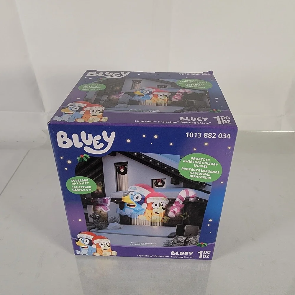 Bluey Bingo Lightshow Projection Swirling Storm Holiday Christmas Projector‎